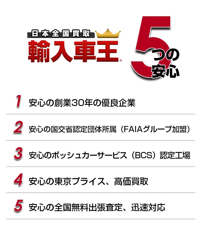 5つの安心